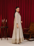 Manahil Arts Chiffon Embroidered Stitched 3-Piece Suit-Maxi-106-Tan