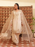 Ivory-Haleema Sadia Sheesha Silk Embellished Stitched 3-Piece Suit-Ivora