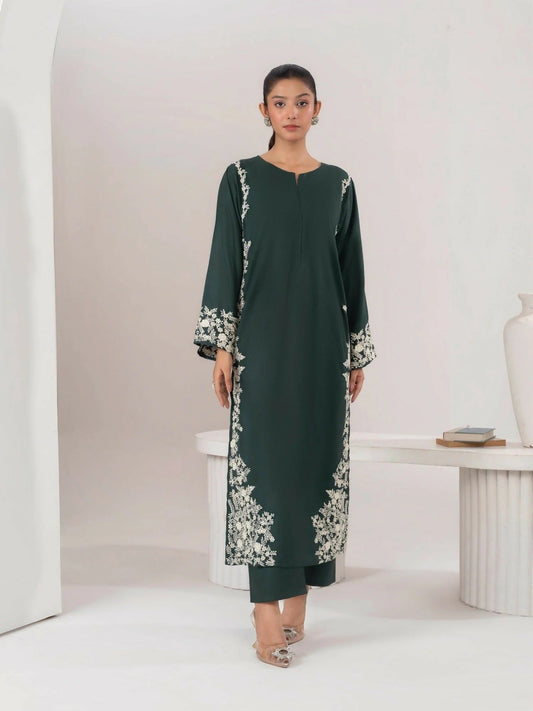 Stylish Collection Aaraish Linen Embroidered Stitched 2-Piece Suit–Margarita