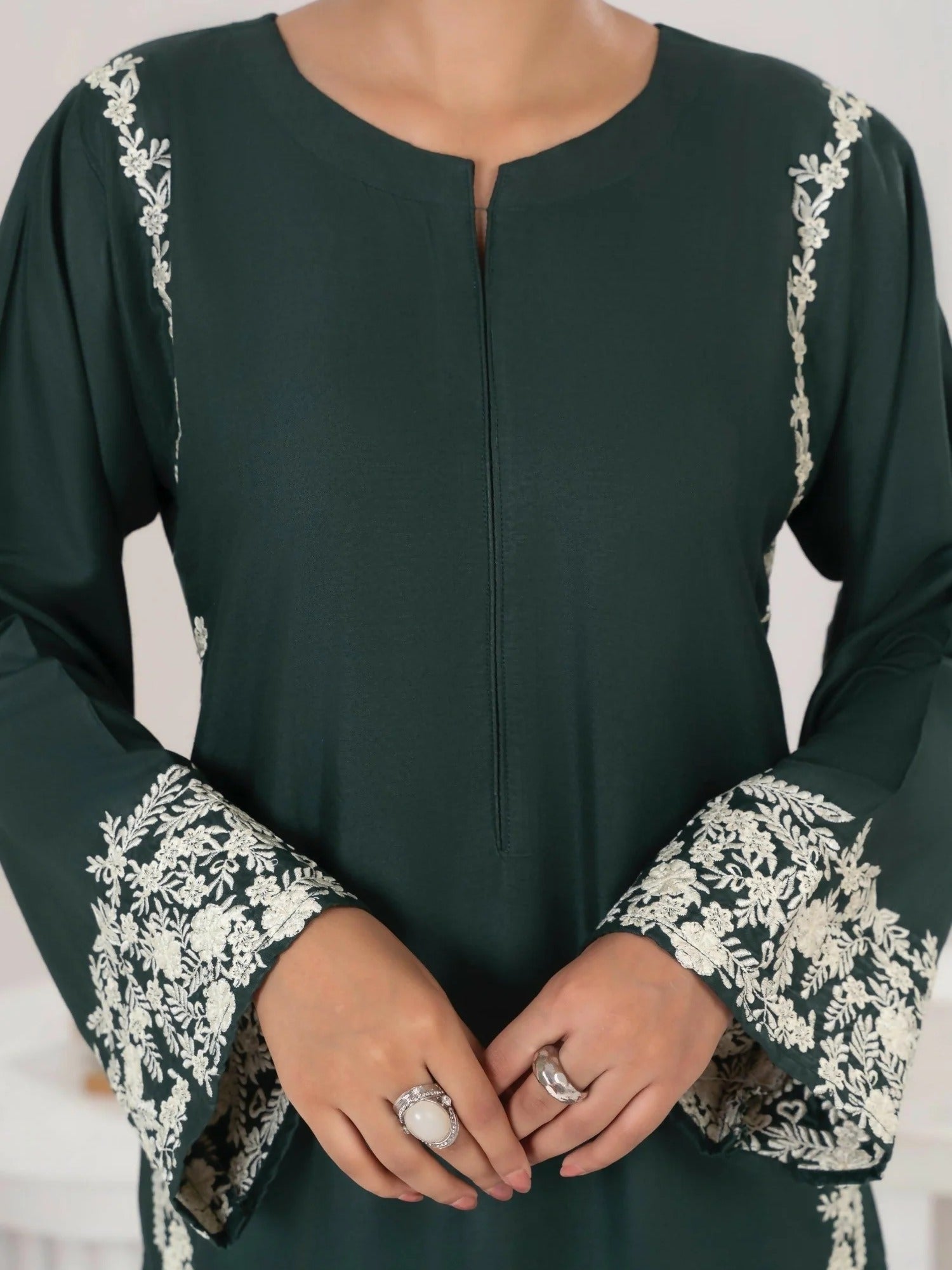 Stylish Collection Aaraish Linen Embroidered Stitched 2-Piece Suit–Margarita