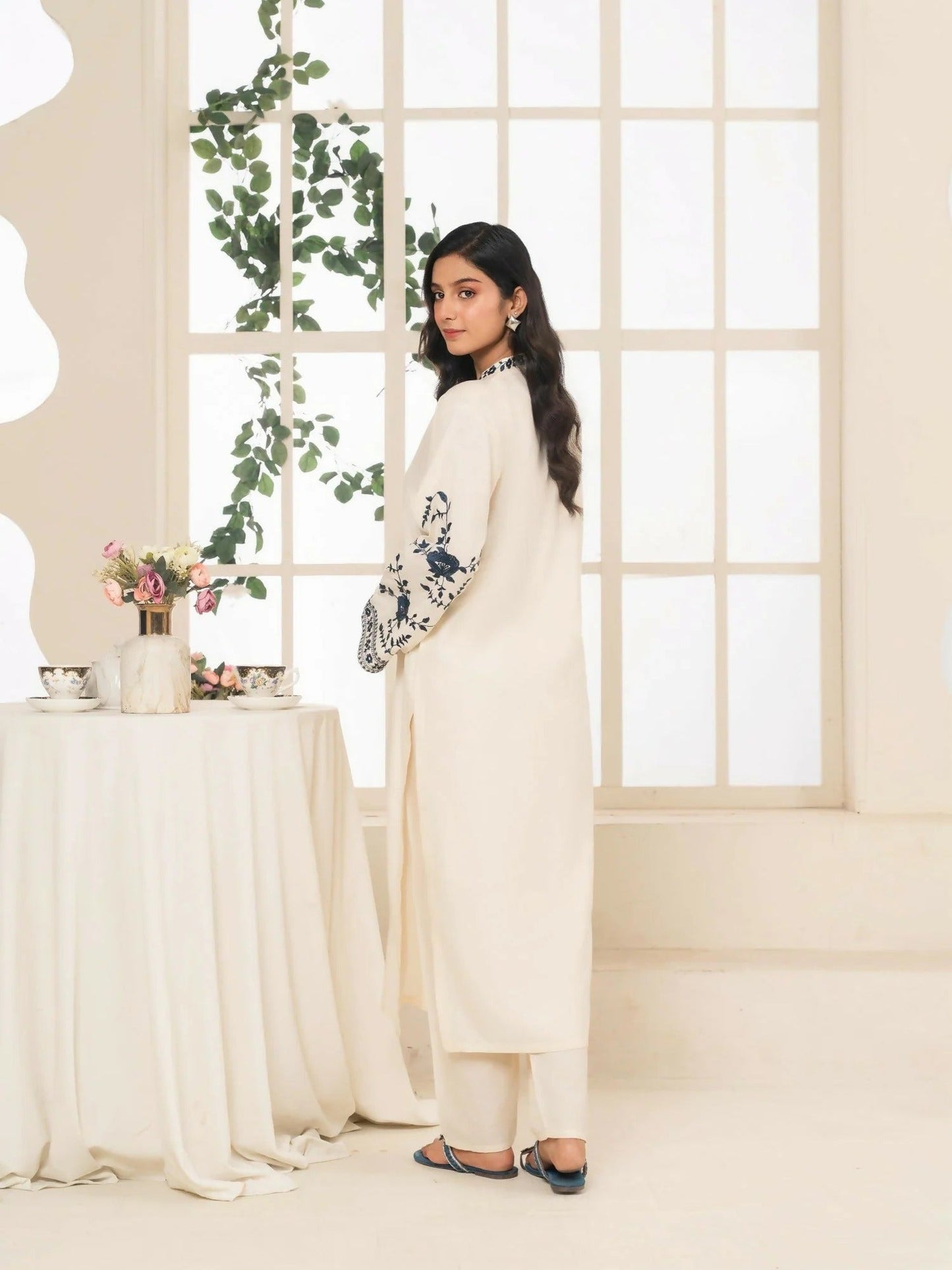Stylish Collection Aaraish Linen Embroidered Stitched 2-Piece Suit-Imperial Attire