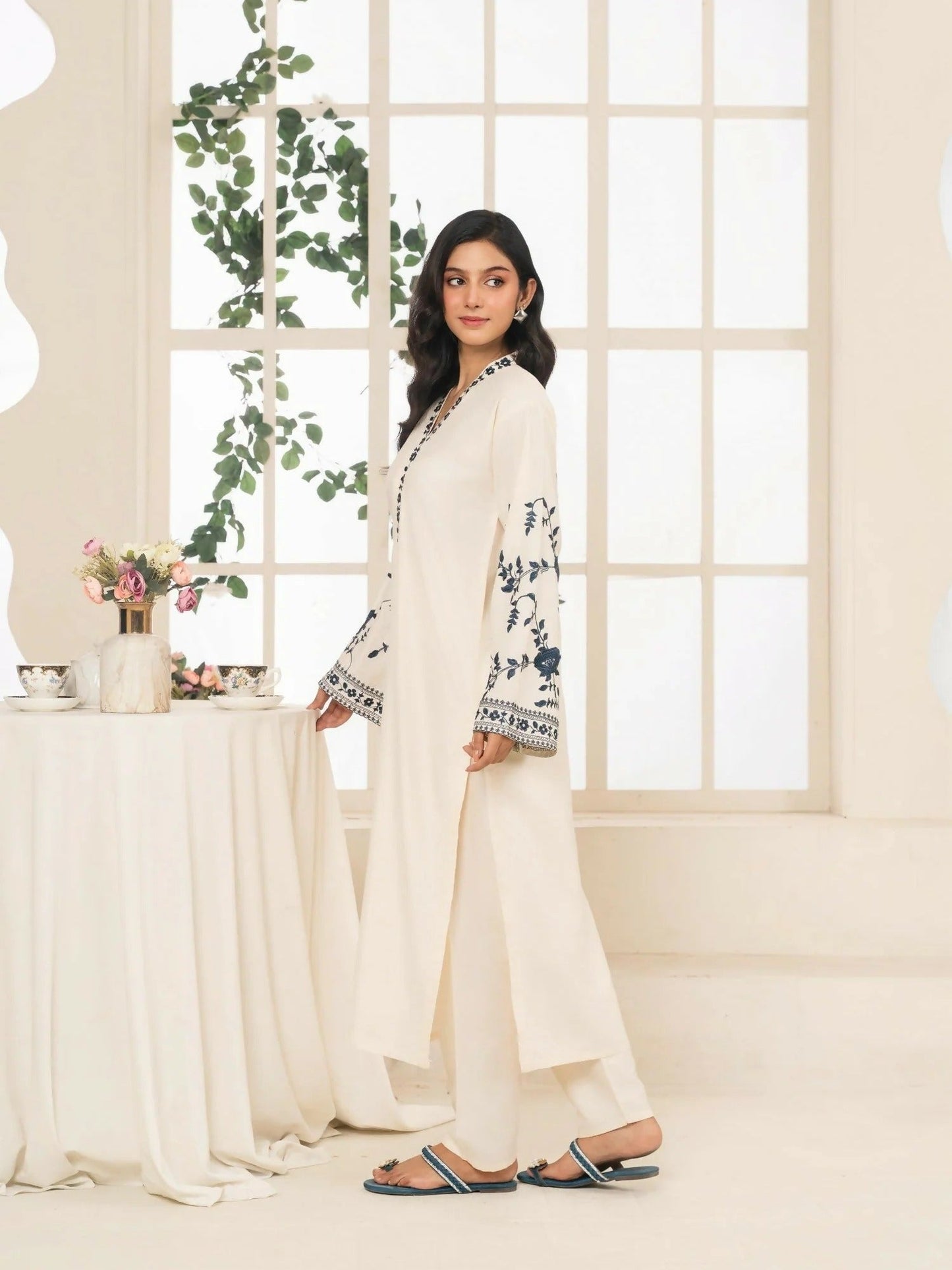Stylish Collection Aaraish Linen Embroidered Stitched 2-Piece Suit-Imperial Attire