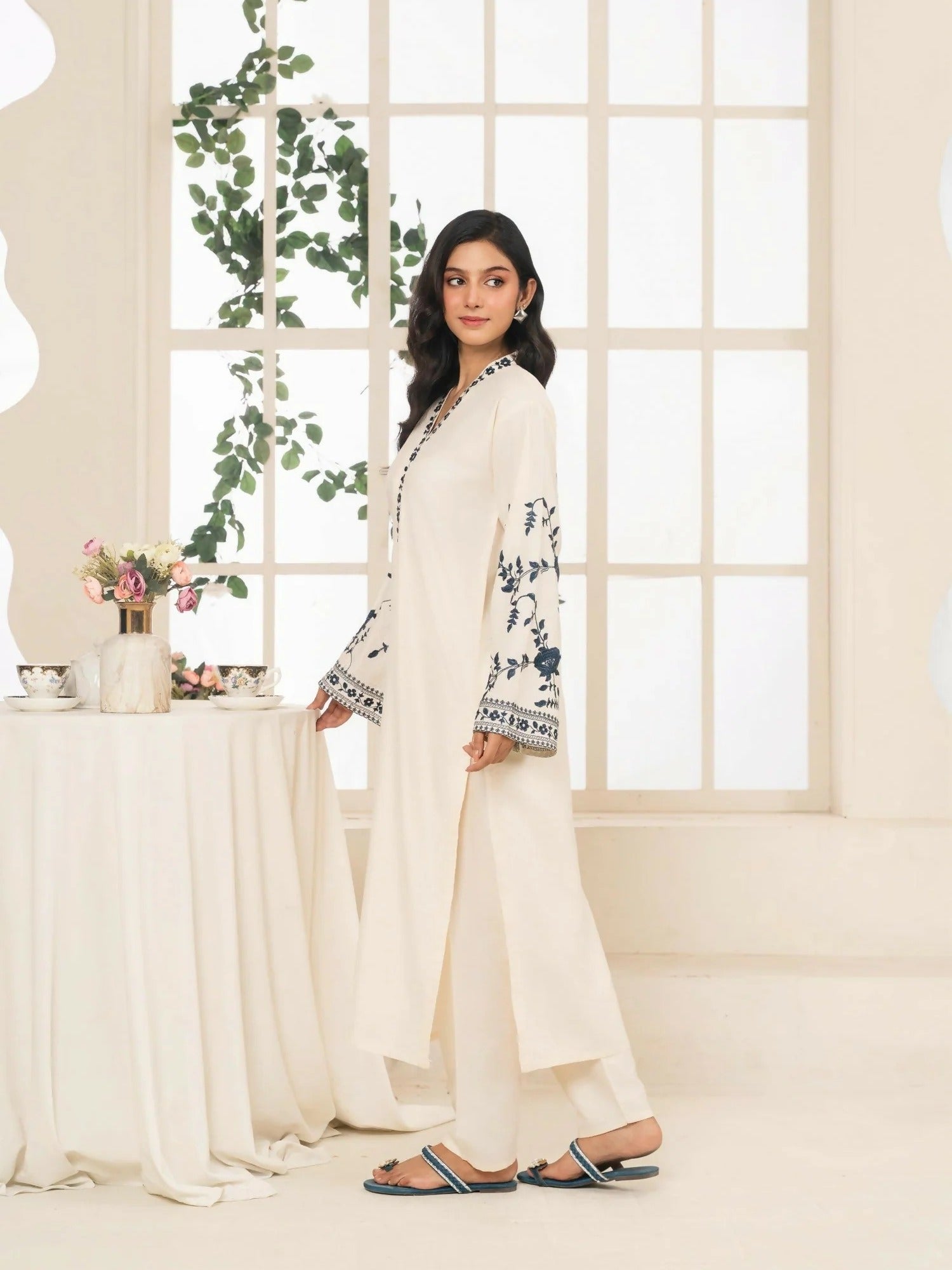 Stylish Collection Aaraish Linen Embroidered Stitched 2-Piece Suit-Imperial Attire