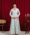 Manahil Arts Chiffon Embroidered Stitched 3-Piece Suit-Angrakha-099-Ice Blue