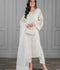 Manahil Arts Khaadi Net Embroidered Stitched 3-Piece Suit-Pearl Essence