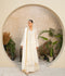 Manahil Arts Chiffon Embellished Stitched 3-Piece Suit-SW 04-Off White