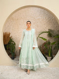 Manahil Arts Khaadi Net Embellished Stitched 3-Piece Suit-K-152-Aqua
