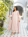 Lilac Manahil Arts Chiffon Embroidered Stitched 3-Piece Suit-K-113-Lilac