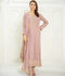 Manahil Arts Chiffon Embroidered Stitched 3-Piece Suit-Kurti 123-Lilac
