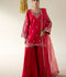 Enzo Lune Des Fleurs Korean Raw Silk Embroidered Unstitched 3-Piece Suit-Merlot
