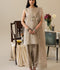 Enzo Lune Des Fleurs Korean Raw Silk Embroidered Unstitched 3-Piece Suit-Izel