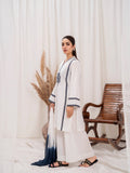 White-HEM Lawn cotton Embroidered Stitched 3-Piece Suit-Snowflake