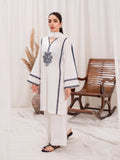 White-HEM Lawn cotton Embroidered Stitched 3-Piece Suit-Snowflake