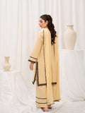 Golden HEM Lawn Cotton Embroidered Stitched 3-Piece Suit-June