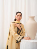 Golden HEM Lawn Cotton Embroidered Stitched 3-Piece Suit-June