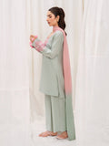 Green HEM Lawn Cotton Embroidered Stitched 3-Piece Suit-Taurus