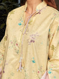 Yellow Sehrish Kanwal Lawn Embroidered Stitched 2-Piece Suit-Butter Muse