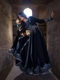 Black and Blue-Binilyas Mausam Summer'26 Lawn Embroidered Unstitched 3-Piece Suit-502