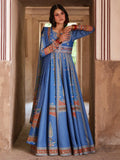 Blue-Binilyas Mausam Summer'26 Lawn Embroidered Unstitched 3-Piece Suit-503-A