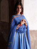 Blue-Binilyas Mausam Summer'26 Lawn Embroidered Unstitched 3-Piece Suit-503-A