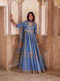 Blue-Binilyas Mausam Summer'26 Lawn Embroidered Unstitched 3-Piece Suit-503-A