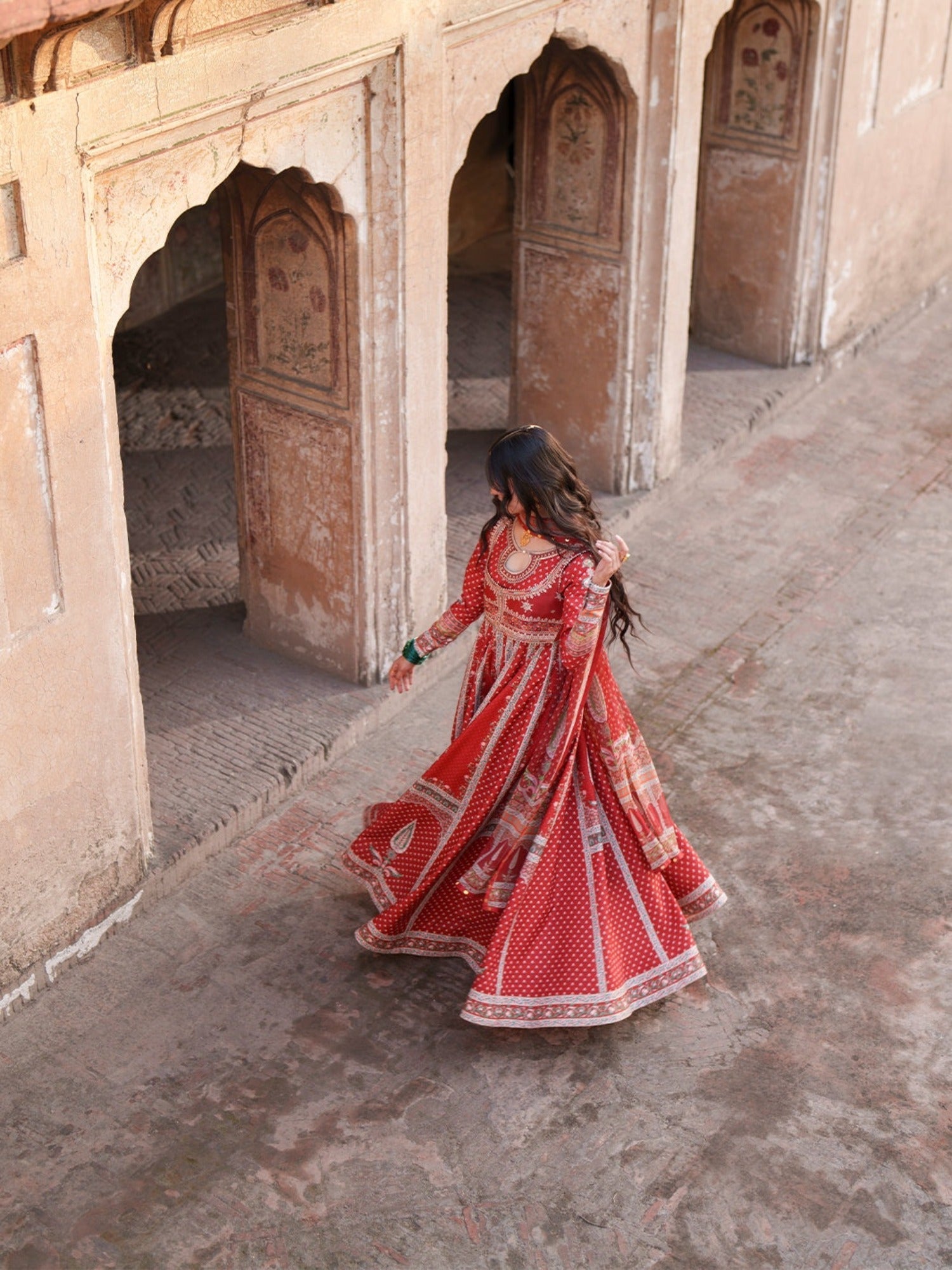 Red-Binilyas Mausam Summer'26 Lawn Embroidered Unstitched 3-Piece Suit-503-B