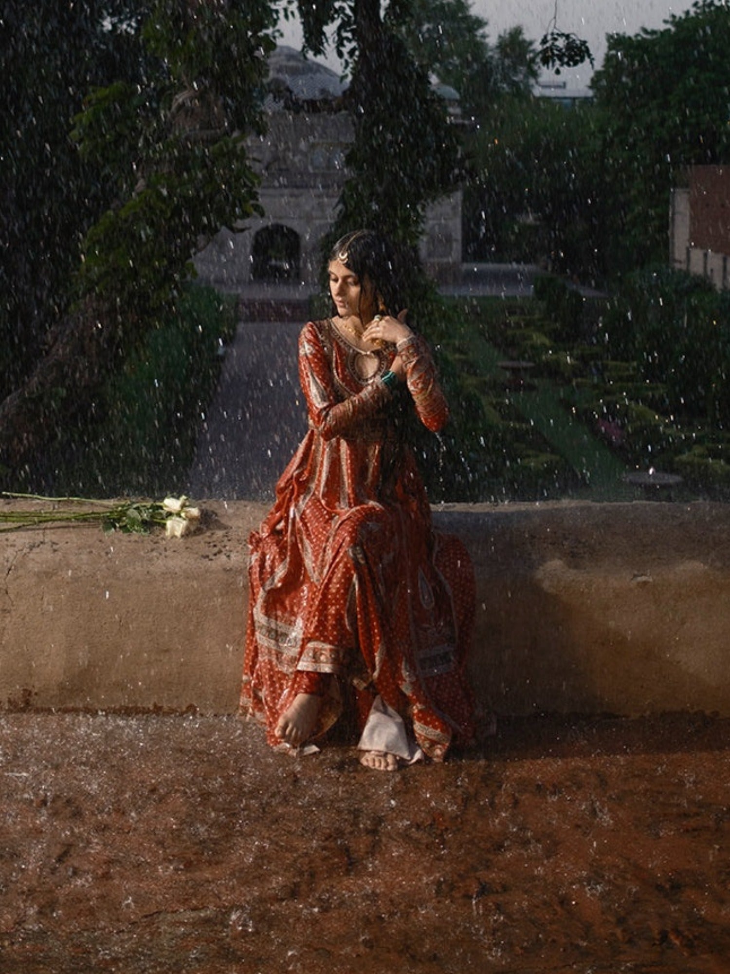 Red-Binilyas Mausam Summer'26 Lawn Embroidered Unstitched 3-Piece Suit-503-B