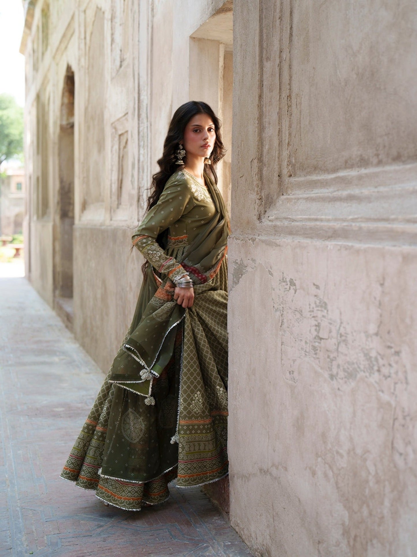 Green-Binilyas Mausam Summer'26 Lawn Embroidered Unstitched 3-Piece Suit-504-A
