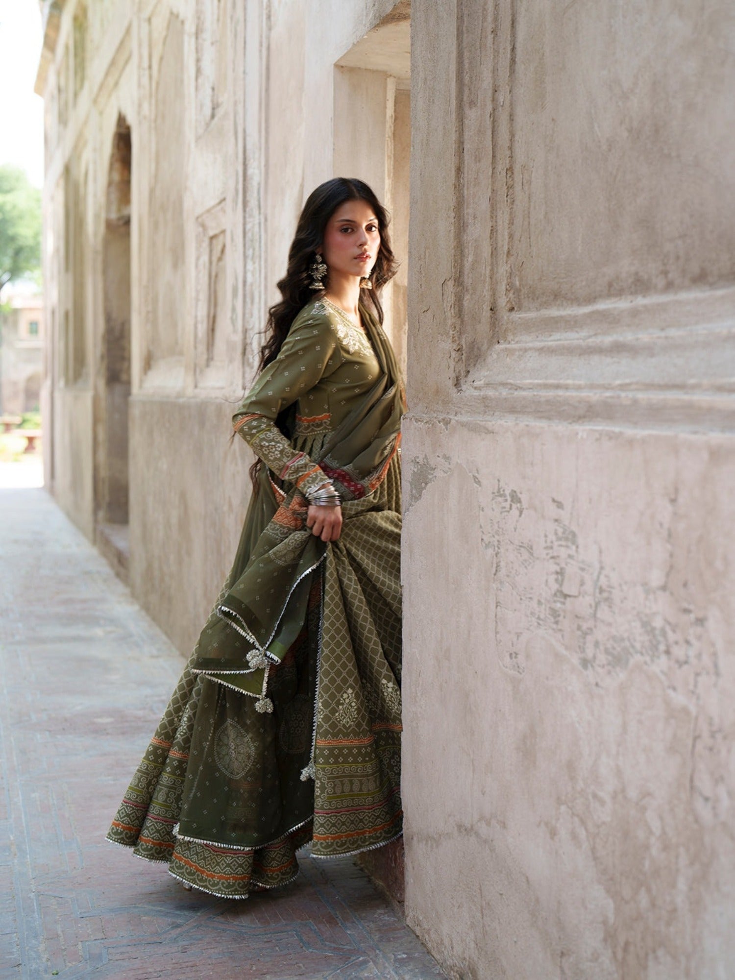Green-Binilyas Mausam Summer'26 Lawn Embroidered Unstitched 3-Piece Suit-504-A
