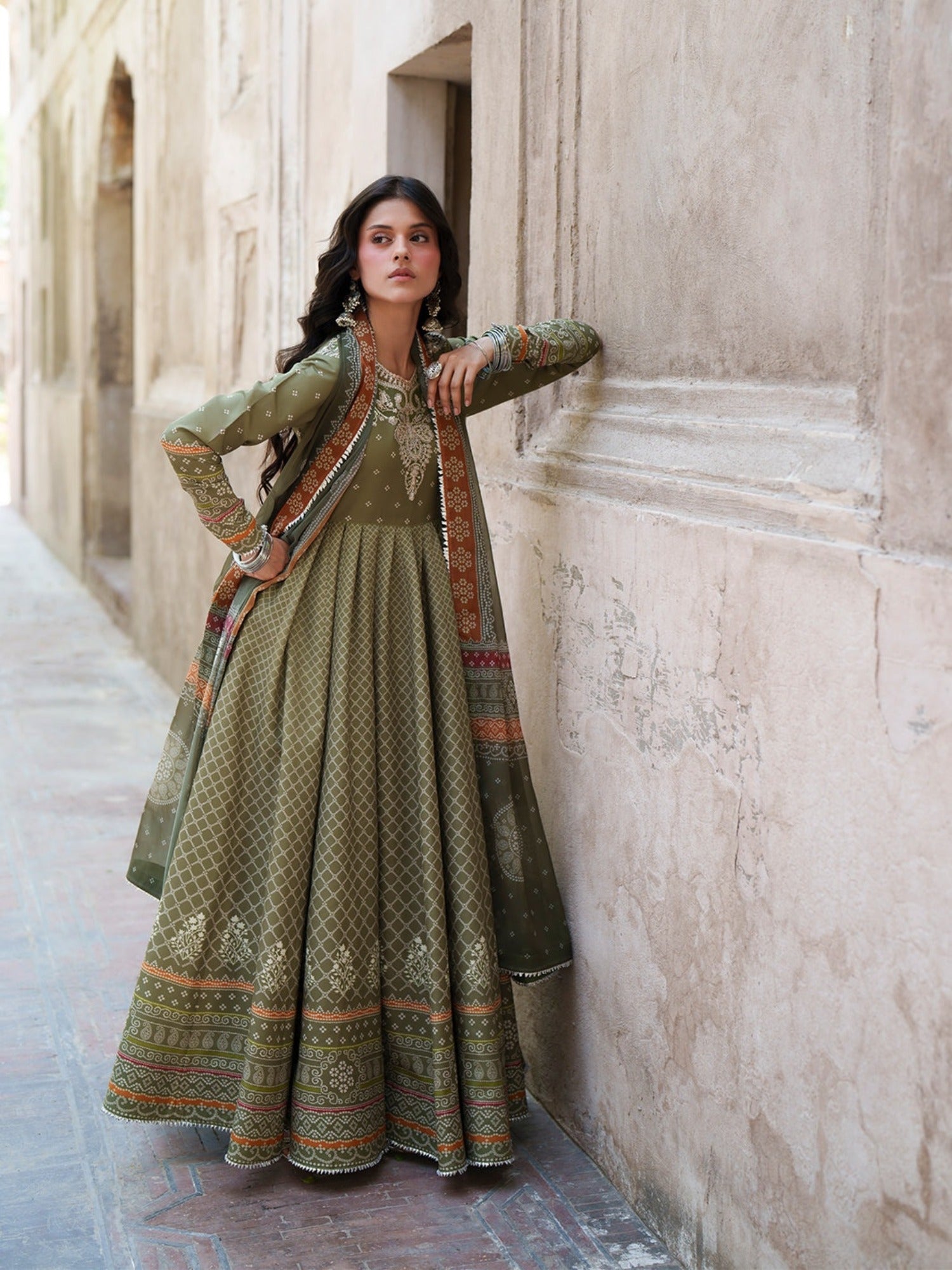 Green-Binilyas Mausam Summer'26 Lawn Embroidered Unstitched 3-Piece Suit-504-A