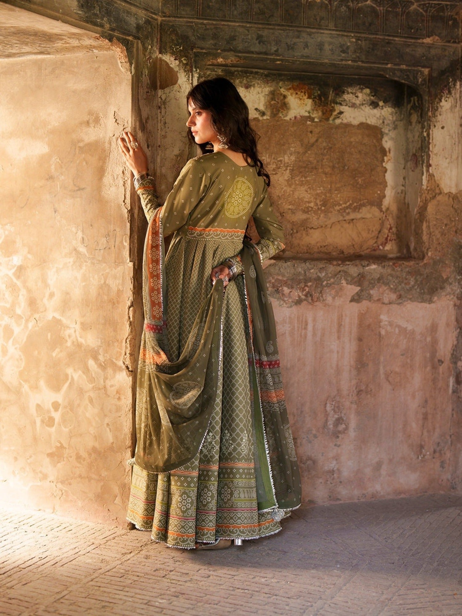 Green-Binilyas Mausam Summer'26 Lawn Embroidered Unstitched 3-Piece Suit-504-A