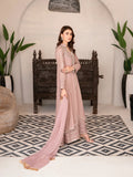 Lilac Manahil Arts Chiffon Embellished Stitched 3-Piece Suit-SW 04-Lilac