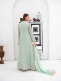 Green Manahil Arts Chiffon Embellished Stitched 3-Piece Suit-SW 04-Pastel Green