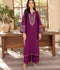 Silai Libas Summer Linen Embroidered Stitched 2-Piece Suit-Purple Iris