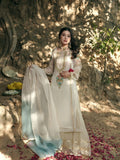 White-HEM Organza Embroidered Sharara-Araish