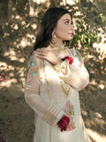 White-HEM Organza Embroidered Sharara-Araish