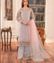 HEM Organza Embroidered Stitched 4-Piece Suit-Zara