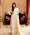 Manahil Arts Chiffon Embroidered Maxi-Kurti-B-007-Off White
