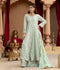 Manahil Arts Chiffon Embroidered Maxi-B-007-Aqua