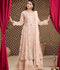 Manahil Arts Chiffon Embroidered Maxi-Kurti-B-006-Peach