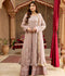 Manahil Arts Chiffon Embroidered Stitched 3-Piece Suit-Kurti-B-006-Lilac
