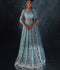 Enzo Reve Dore Net Embellished Unstitched Lehnga Set-Syera