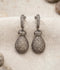 Orya Jewellery Zircon Drop Earrings-Grey E42