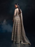 Brown Enzo Reve Dore Net Embellished Unstitched Lehnga Set-Aurora