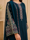 Blue Pyara Jora Lawn Embroidered Stitched 3-Piece Suit-Ocean Luxury 