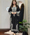 Tehzeeb Libas Cotton Embroidered Stitched 3-Piece Suit-Sapphire Black