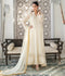 Manahil Arts Chiffon Embroidered Stitched 3-Piece Suit-Kurti 106-Off White