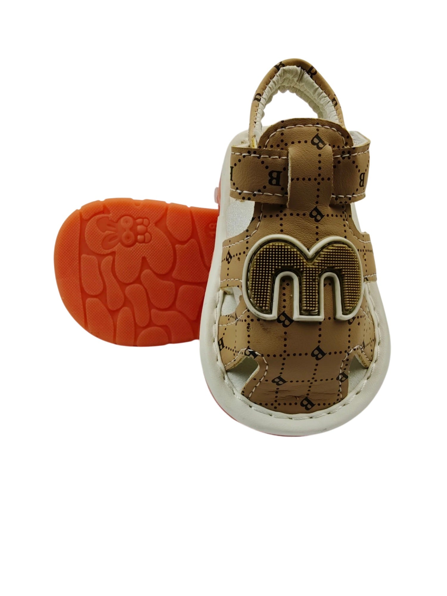 Beige-Mum n Bub Baby Whistle Sandals-SNDL-CHUCHU-BEIGE