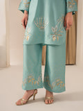 Blue Tehzeeb Libaas Lawn Embroidered Stitched 3-Piece Suit-ZarnaabTehzeeb Libaas Lawn Embroidered Stitched 3-Piece Suit-Zarnaab