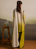Beige Olive Allure By IH Full Circle Tussel Silk Embroidered Stitched 3-Piece Suit-Loop